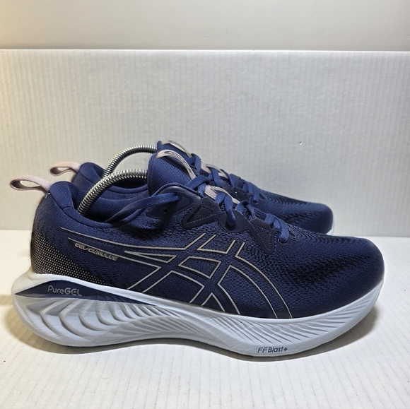 Asics Gel-Cumulus 25 Women’s Size 11 Blue/white Running Shoes 1012B441 - Picture 3 of 9
